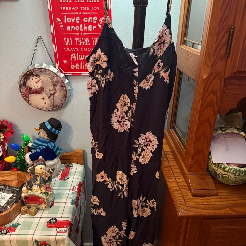 A New Day Navy Floral Jumpsuit